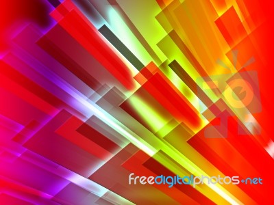 Colourful Bars Background Shows Graphic Design Or Digital Art Stock Image