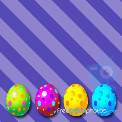 Colourful Easter Eggs Stock Image