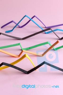 Colourful Graph Stock Photo