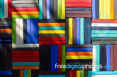 Colourful Pattern. Colourful Seramic Texture, Use As Background Stock Photo