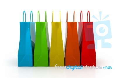 Colourful Shopping Bags Stock Image