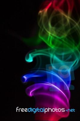 Colourful Smoke Stock Photo