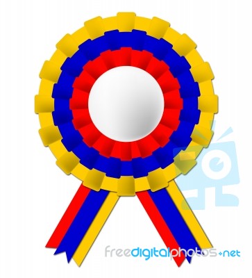 Colombian Rosette Means South America And Celebration Stock Image