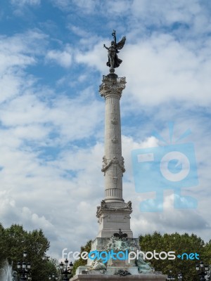 Column With A Statue Of Liberty Breaking Her Chains On Top Of Th… Stock Photo