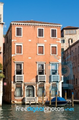 Colurful Building In Venice Stock Photo