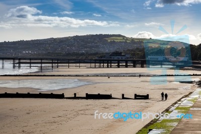 Colwyn Bay Shoreline Stock Photo