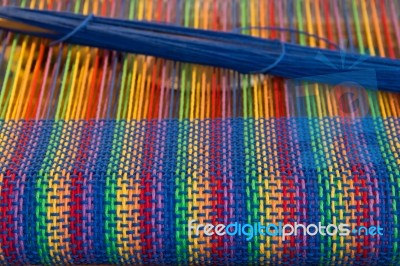 Comb Loom With Rainbow Colors And Diversity Flag Stock Photo