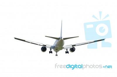 Commercial Airplane Isolated On White Background With Clipping P… Stock Photo