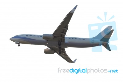 Commercial Airplane Isolated On White Background With Clipping P… Stock Photo