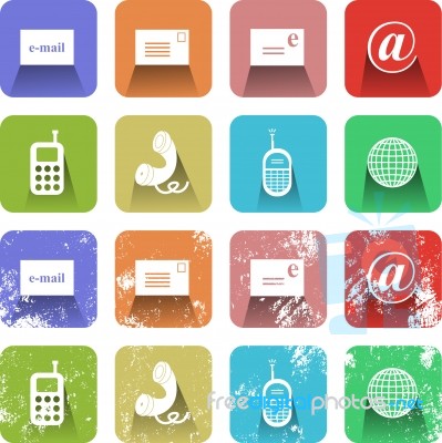 Communication Icons Stock Image