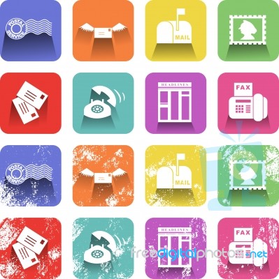 Communication Icons Stock Image