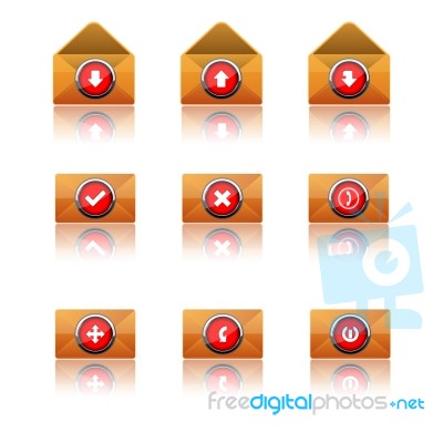 Communication Icons Stock Image