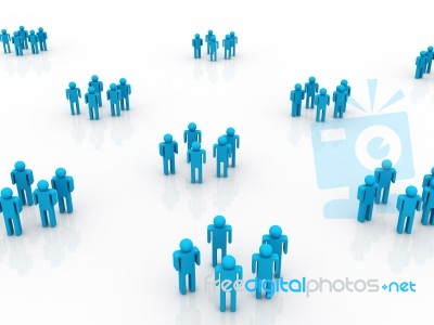 Communication Network Stock Image