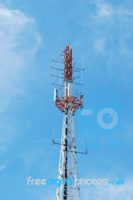 Communication Tower Stock Photo