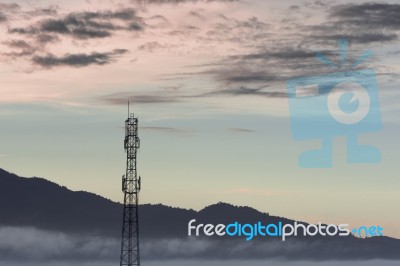 Communication Tower Stock Photo