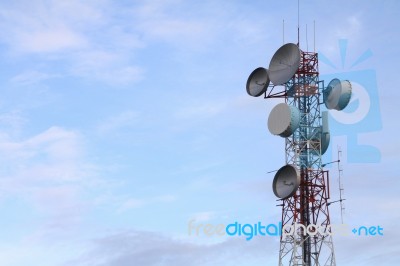 Communication Tower Stock Photo