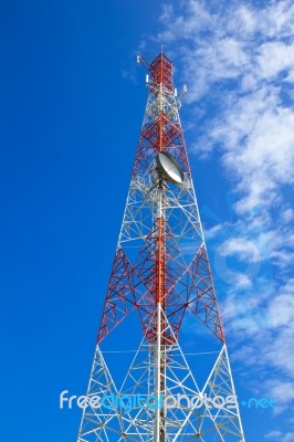 Communication Tower Stock Photo