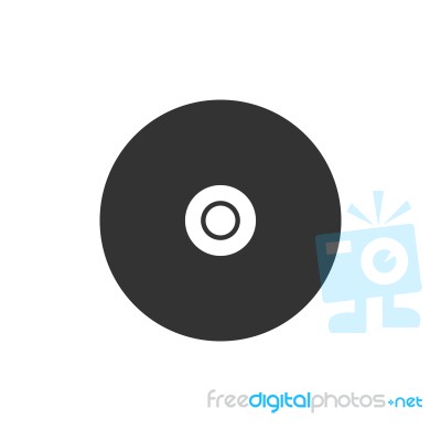 Compact Disc Storage Icon  Illustration On White Bac Stock Image
