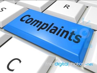 Complaints Www Indicates World Wide Web And Dissatisfied Stock Image