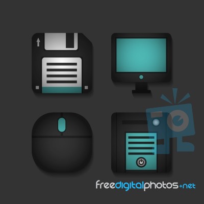 Computer App Icon Stock Image