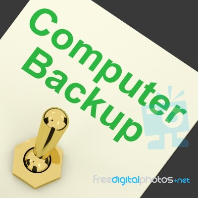 Computer Backup Switch Stock Image