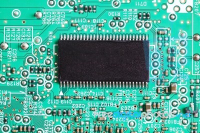 Computer Circuit Board Stock Photo