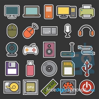 Computer Icon Stock Image