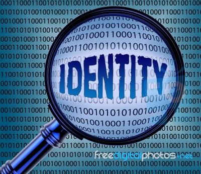 Computer Identity Theft Indicates Online Crime 3d Rendering Stock Image