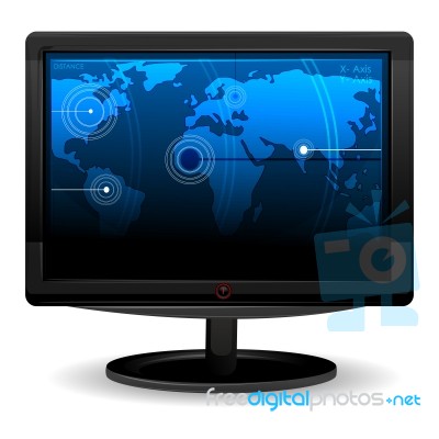 Computer Monitor Stock Image