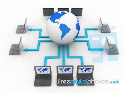 Computer Network Stock Image