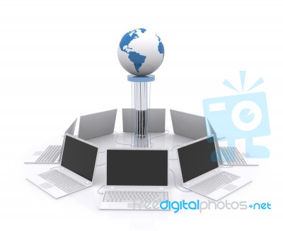 Computer Network Stock Image