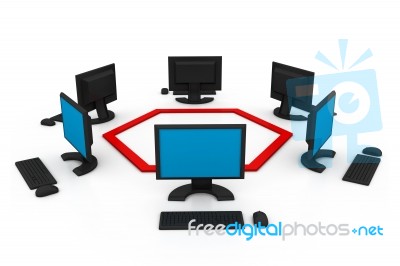 Computer Network Stock Image