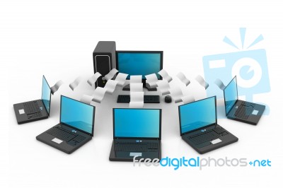 Computer Network Stock Image