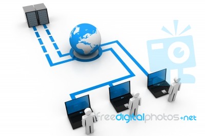 Computer Network Stock Image