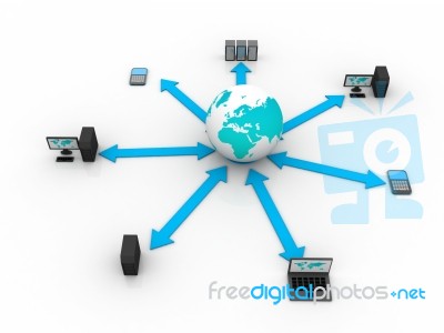 Computer Network Stock Image