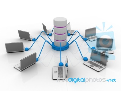 Computer Network Stock Image