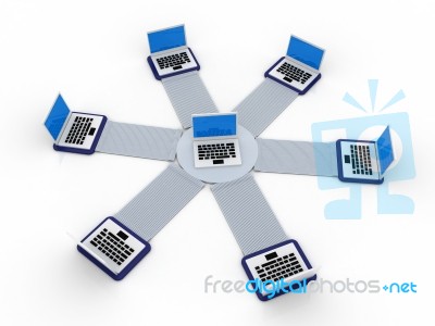 Computer Network. Stock Image