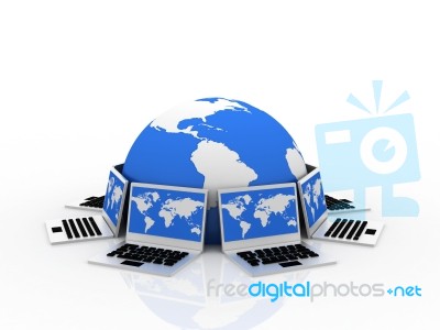 Computer Network Stock Image