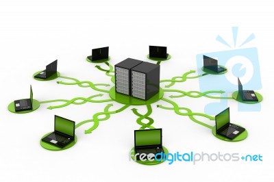 Computer Network Stock Image