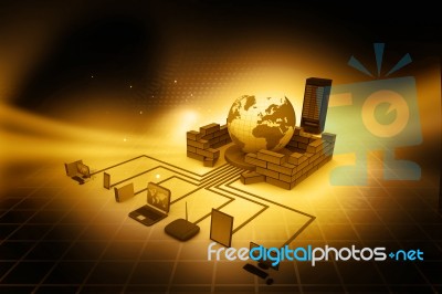 Computer Network Stock Image