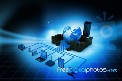 Computer Network Stock Image