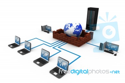 Computer Network Stock Image