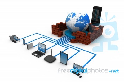 Computer Network Stock Image