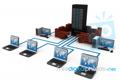 Computer Network Stock Image