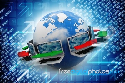 Computer Network Stock Image