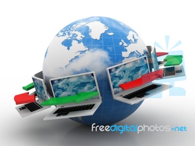 Computer Network Stock Image