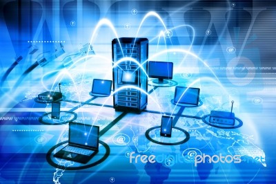 Computer Network Stock Image