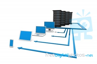 Computer Network Stock Image