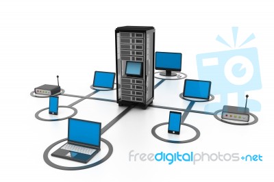 Computer Network Stock Image