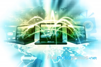 Computer Network Stock Image